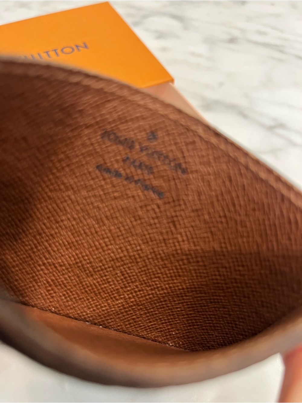 Louis Vuitton Monogram Card Case in Dark Brown & Tan - Picture 13 of 13